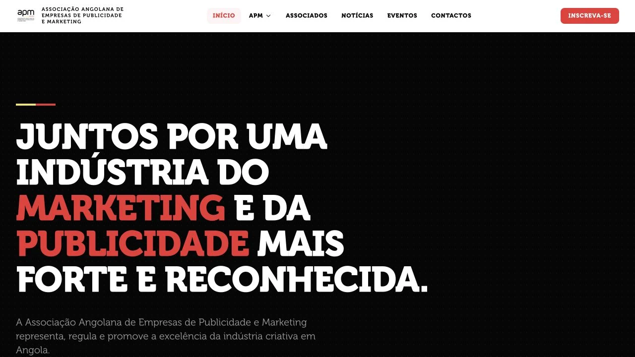 Website APM Angola